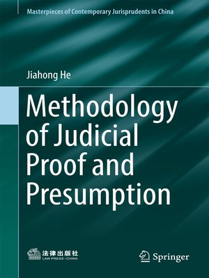 cover image of Methodology of Judicial Proof and Presumption